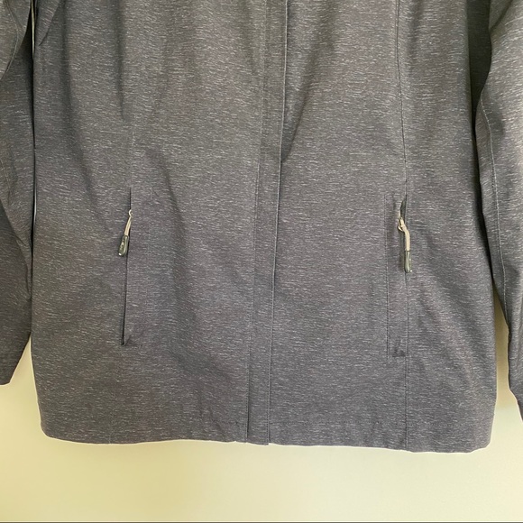 32 DEGREES COOL Gray Hooded Zip Up Rain Jacket S - Picture 3 of 11